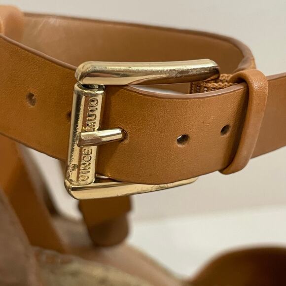 Vince Camuto Women's Leera Espadrilles Wedges Ankle Strap Sandals size 7.5 Tan - Picture 14 of 15